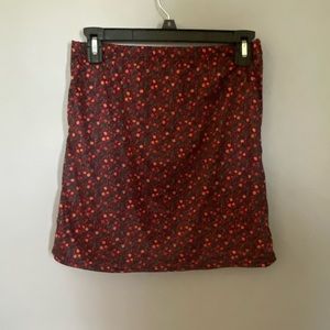NWT Red Floral Skirt PrettyLittleThing